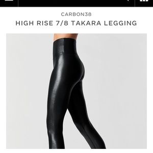 Carbon38 Takara High Waisted 7/8 length leggings M